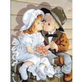 Kissing Boy And Girl