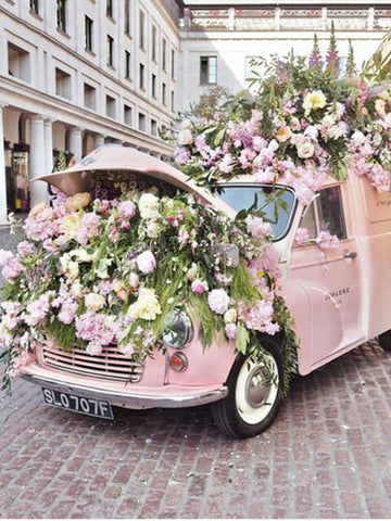 Pink Floral Car