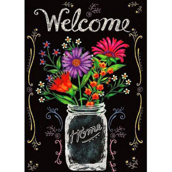 Diamond Painting Welcome Home Vase - OLOEE