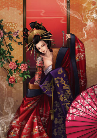 Diamond Painting Japanese Geisha Girl - OLOEE