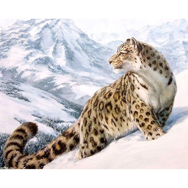 Diamond Painting Snow Leopard - OLOEE