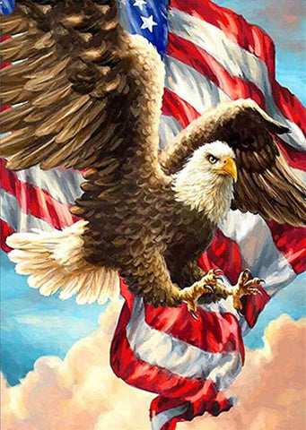 Diamond Painting American Flag Eagle - OLOEE