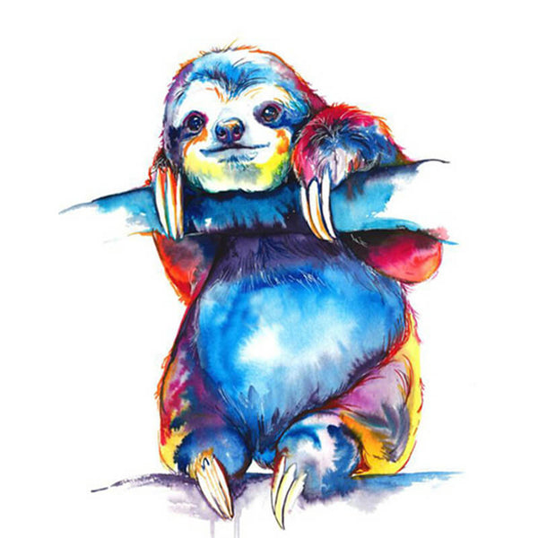 Diamond Painting Watercolor Sloth - OLOEE