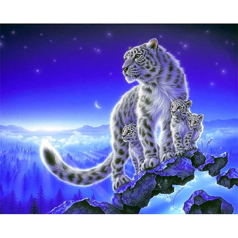 Diamond Painting Leopard Family - OLOEE