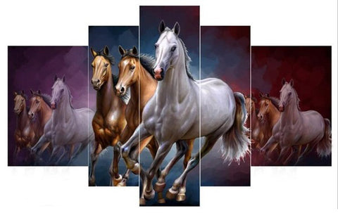 Diamond Painting Running Horses Animal - OLOEE