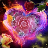 Diamond Painting Enchanted Rose Heart - OLOEE