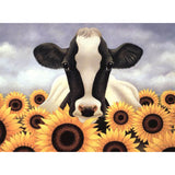 Diamond Painting Cow In Sunflowers - OLOEE