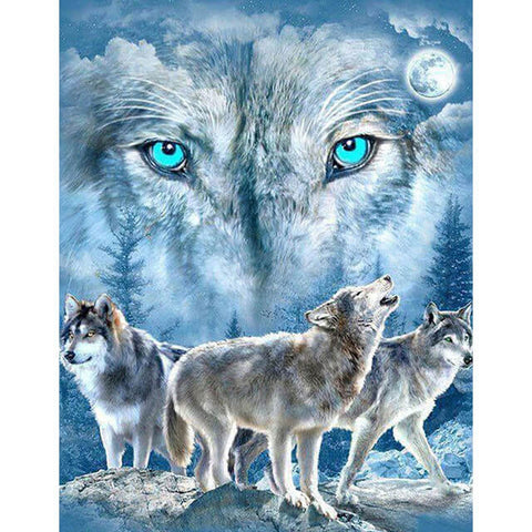 Astral Wolf - Diamond Painting Kit – bemyhobbystore