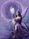 Diamond Painting Purple Dragon Fairy - OLOEE