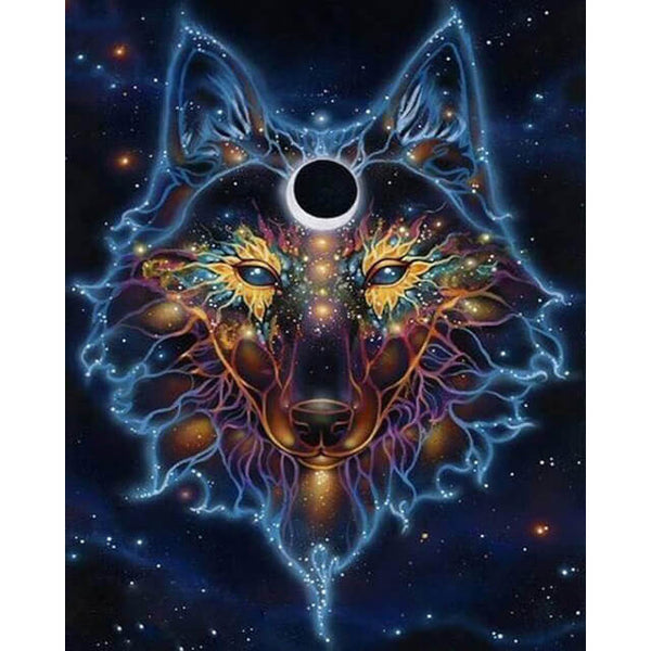 Diamond Painting Wolf Spirit Moon - OLOEE