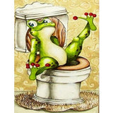 Diamond Painting Abstract Toilet Frog - OLOEE