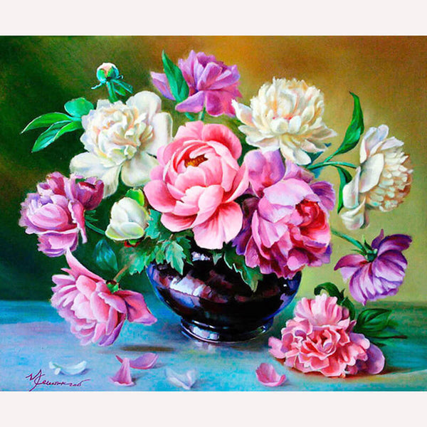Diamond Painting Watercolor Flowers - OLOEE