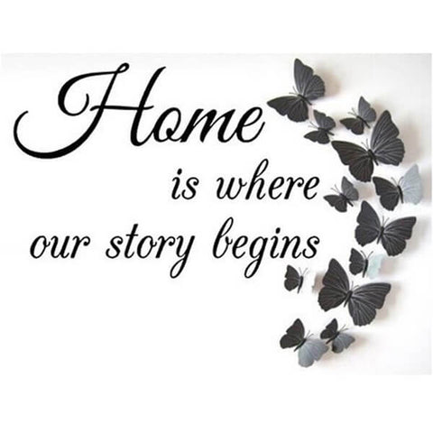 Diamond Painting Home is where our story begins - OLOEE