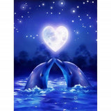 Diamond Painting Forever Dolphin Love - OLOEE