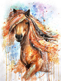 Equine Elegance in Watercolor