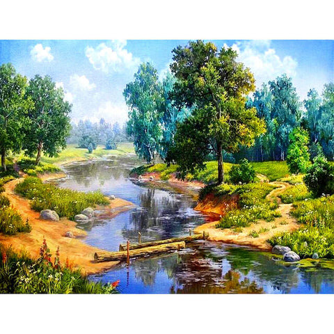 Diamond Painting Forest River - OLOEE