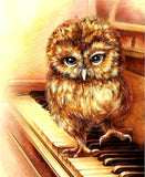 Diamond Painting Piano Little Owl - OLOEE