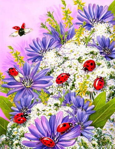 Diamond Painting Spring Ladybugs - OLOEE
