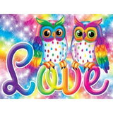 Diamond Painting Cartoon Owl Love - OLOEE