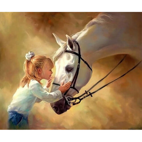 Diamond Painting Kissing the Horsey - OLOEE