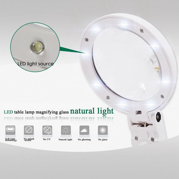 Foldable Magnifier Lamp