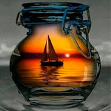 Diamond Painting Sailboat Sunset - OLOEE