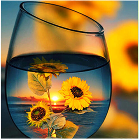 Diamond Painting Sunflower Glass - OLOEE