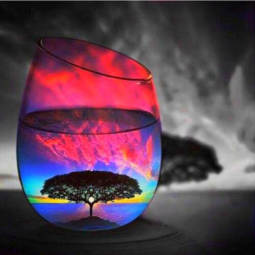 Diamond Painting Nature Colors Glass - OLOEE
