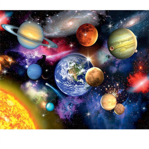 Diamond Painting Solar System Facts - OLOEE