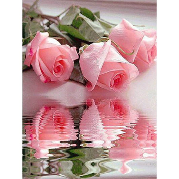 Diamond Painting Pink Roses - OLOEE