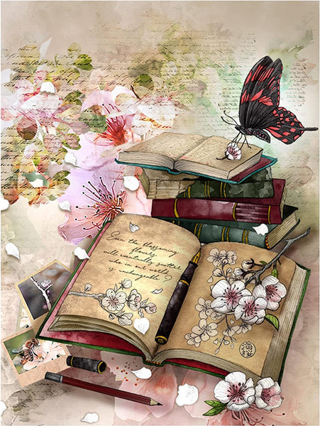 Old Books Butterfly