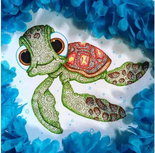 Diamond Painting Cartoon Turtle - OLOEE