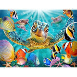Diamond Painting Sea Turtles and Fishes - OLOEE