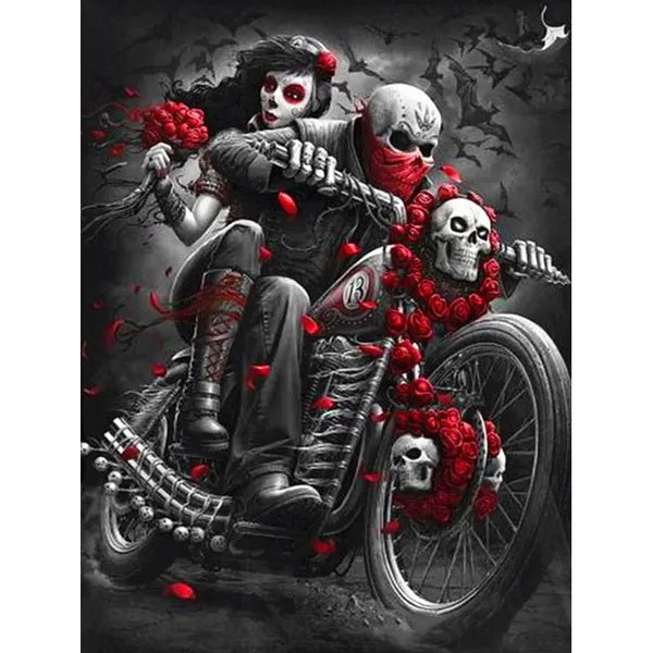 Skull And Motorcycle