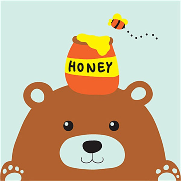 Diamond Painting Cartoon Honey Bear - OLOEE