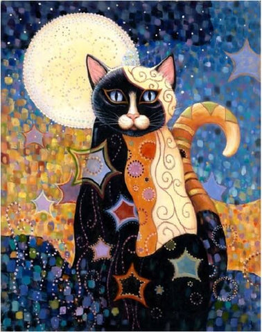 Diamond Painting Cartoon Cat Painting - OLOEE