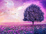 Diamond Painting Purple Glowing Tree - OLOEE