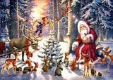 Diamond Painting Santa With Forest Friends - OLOEE