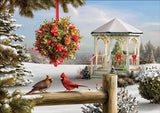 Diamond Painting Christmas Cardinals - OLOEE