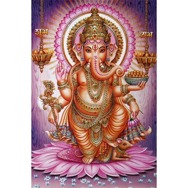 Hindu God Ganesha, 5D Diamond Painting Kits