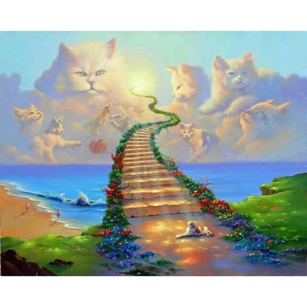 Diamond Painting All Cats Go To Heaven - OLOEE