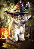 Diamond Painting Halloween Cat - OLOEE