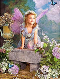 Diamond Painting Little Angel In Garden - OLOEE