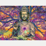 Diamond Painting Neon Buddha Tree - OLOEE