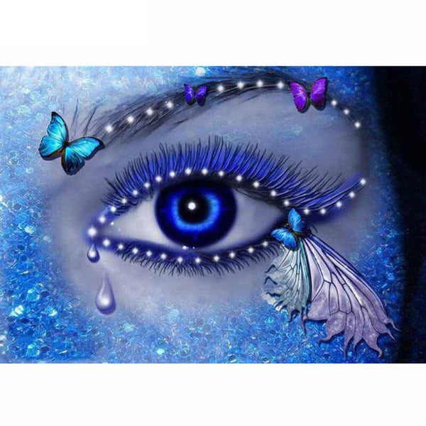 Diamond Painting Crystal Blue Eye - OLOEE
