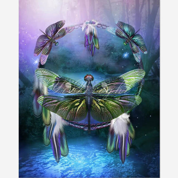Diamond Painting Dragonfly Dreamcatcher - OLOEE