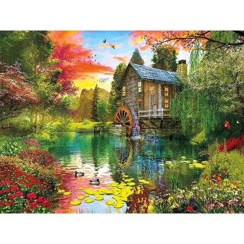 Puzzle Diamond Painting Cottage in the garden 30x40cm, 1 - 39