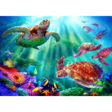 Diamond Painting Tropical Sea Turtles - OLOEE