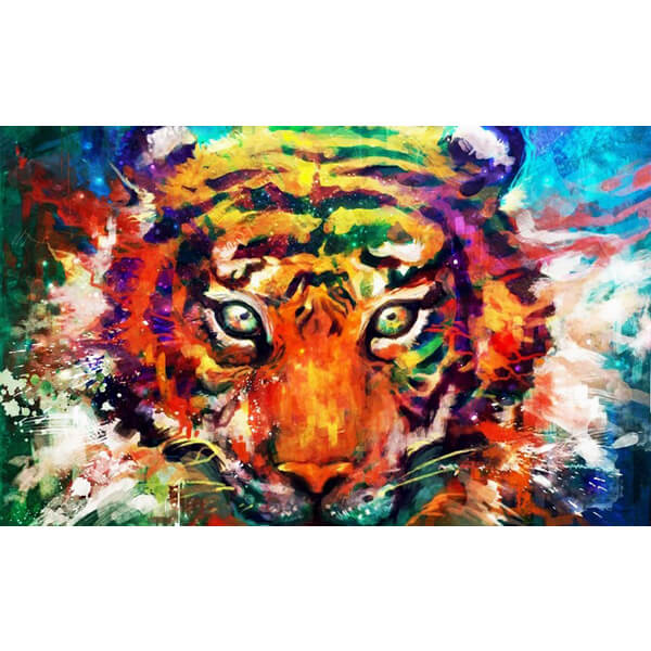 Diamond Painting Tiger Watercolor - OLOEE