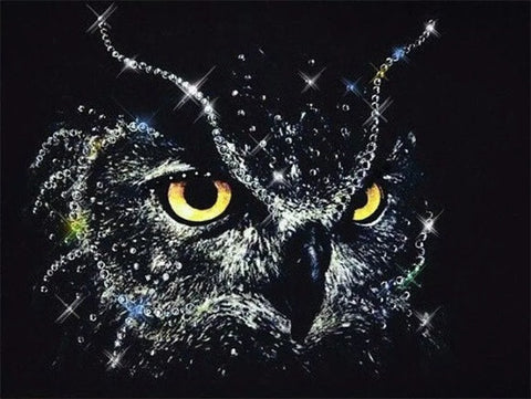 Diamond Painting Crystal Glow Owl - OLOEE